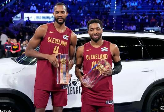 2025<a href=https://www.dahan120.com/lanqiu/ target=_blank class=infotextkey>NBA</a>全明星技巧挑战赛：骑士队击败<a href=https://www.dahan120.com/temp/jinzhouyongshi target=_blank class=infotextkey>勇士</a>队夺冠军